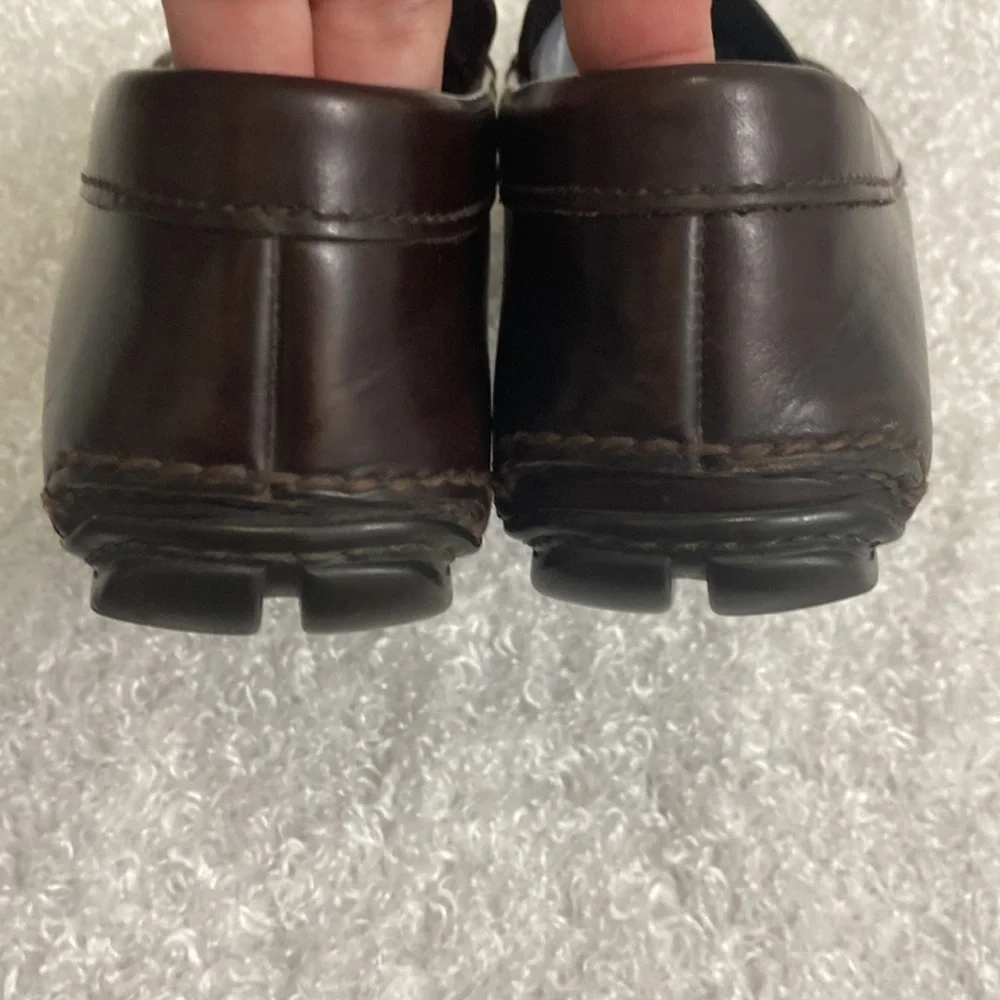 Prada Brown Leather Penny Loafers